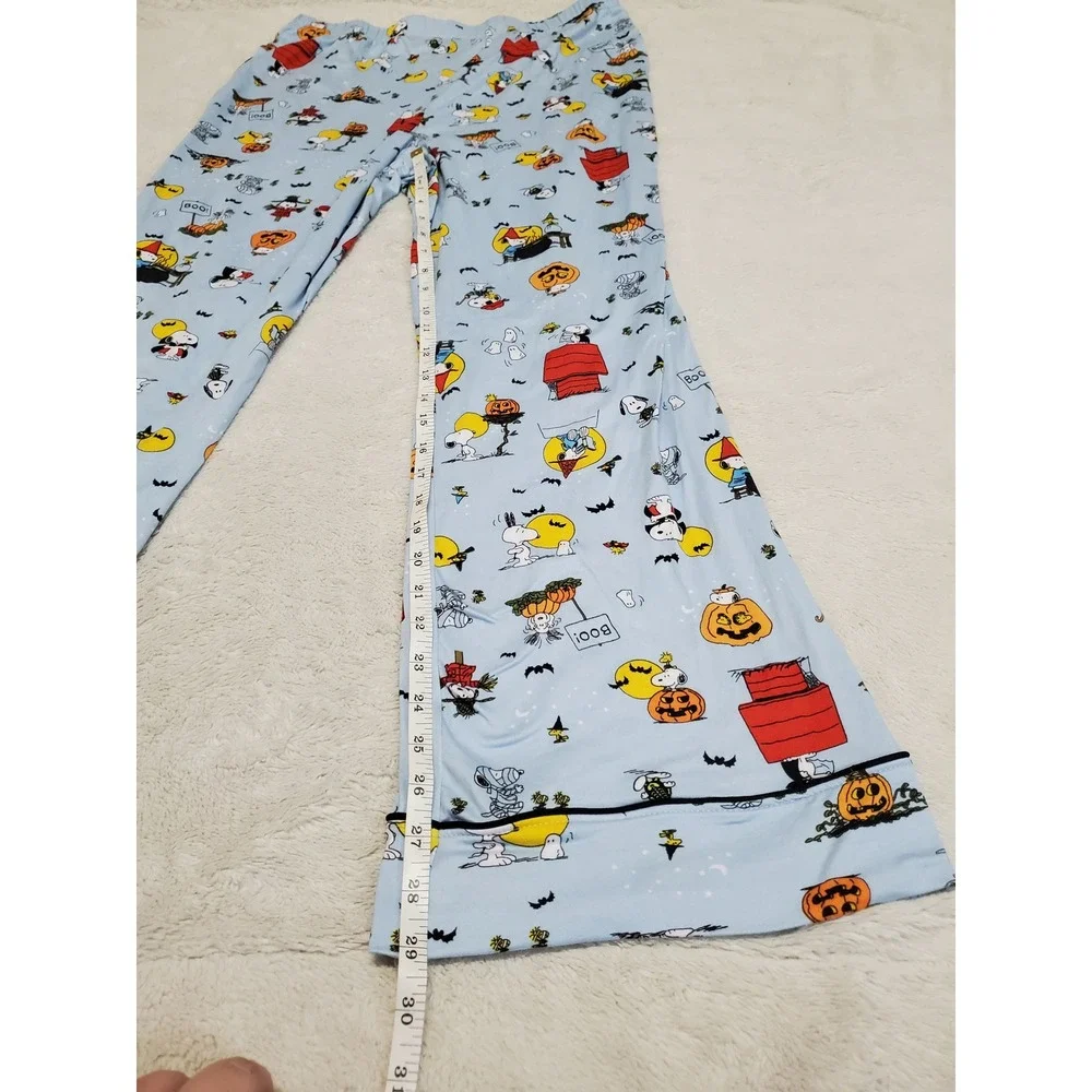 Beauty Sleep Social x Peanuts Snoopy Pumpkin Halloween Pajama Top‎ Pants Set XL